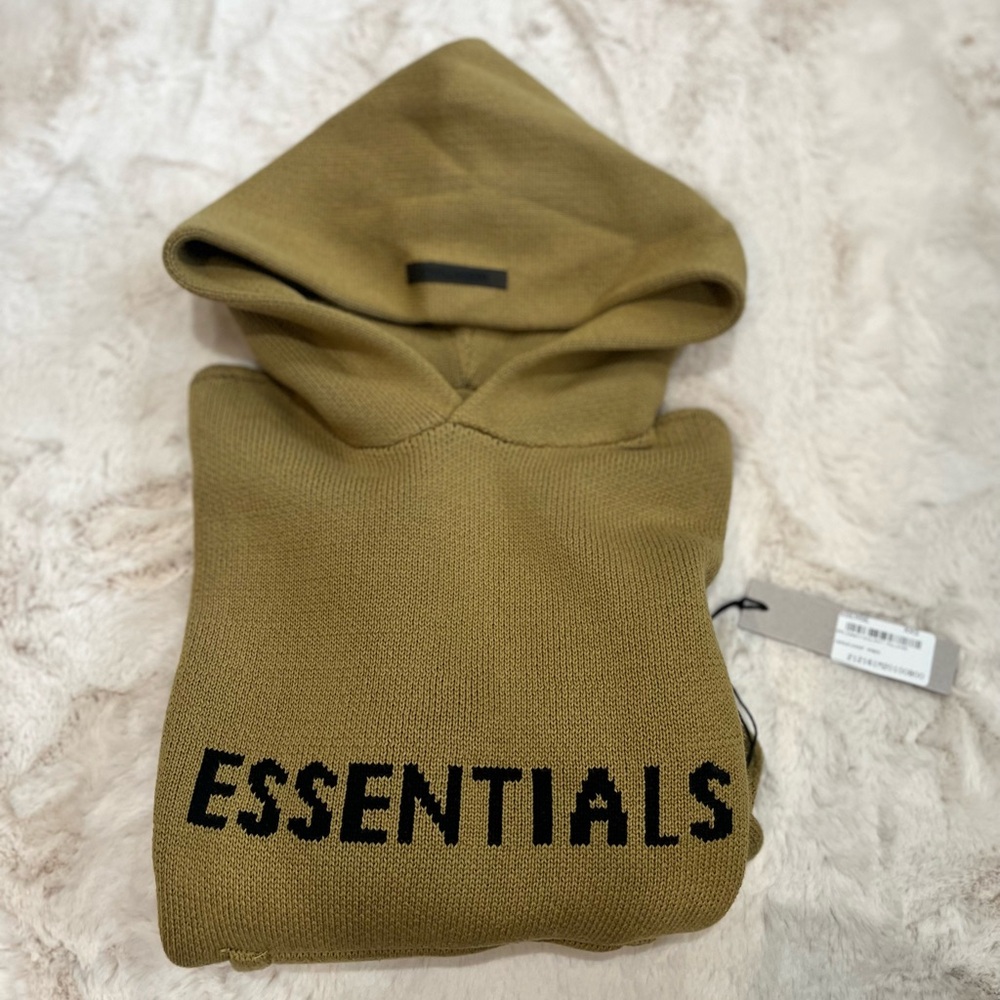 Essentials Gold Knit Hoodie